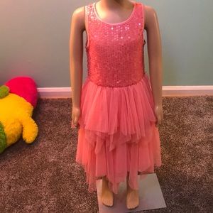 Mesh and sequins dress